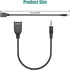 USB to Aux Audio Adapter, 3.5mm Male to USB Female for Car Music with U-Disk, 2 Pack, Requires Audio Decoding