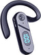 Wireless Bluetooth Headset Earpiece with Voice Control, Single Ear Earphones for Cell Phone, Computer, Laptop, Trucker