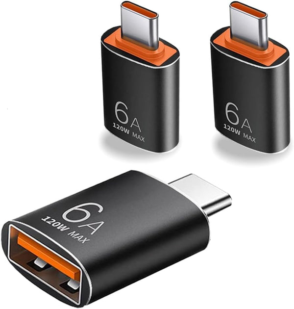 USB C to USB Adapter, 3 Pack Type C to USB 3.1 OTG Adapter for Smartphones, Laptops, Tablets, Compatible Devices