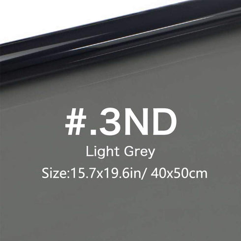 Lighting Neutral Density Gels Filter Sheet Kit - 16x20 inches ND3, ND6, ND9 for Photography