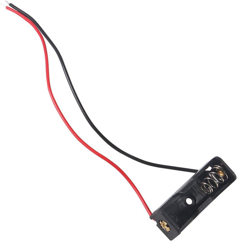 AEDIKO 10pcs A23 23A 12V Battery Holder Battery Holder with Wire Battery Holder Spring Clip Case Black Plastic Housing