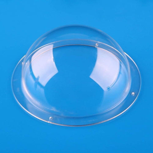 Ricrrover Clear Acrylic Flange - 3.15inch/80mm with 4 Holes, Indoor/Outdoor CCTV Dome Camera Cover