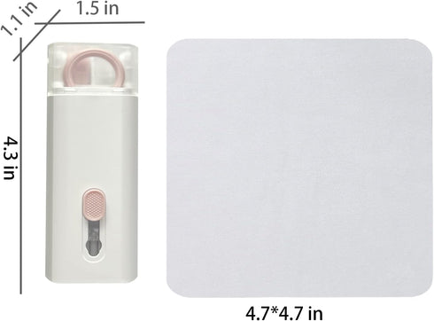 7 in 1 Electronic Cleaner Kit, Keyboard Cleaning Kit for Airpods Pro, Laptop, Phone, Computer, Screen (Pink)