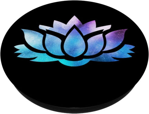 Lotus Flower Yoga Spiritual Cosmic Colorful Design PopSockets Swappable PopGrip