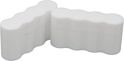 Slimline CR123a Battery Case, Soft Durable Material - Pack of 2 (Holds 4 Batteries)