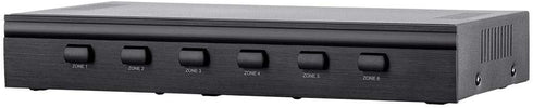 Monoprice SS-6 Premium 6 Channel Speaker Selector with Impedance Protection, Black