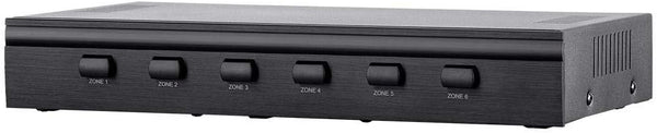 Monoprice SS-6 Premium 6 Channel Speaker Selector with Impedance Protection, Black
