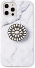 Turquoise Western Phone Grip with White Concho Marble Stone Holder