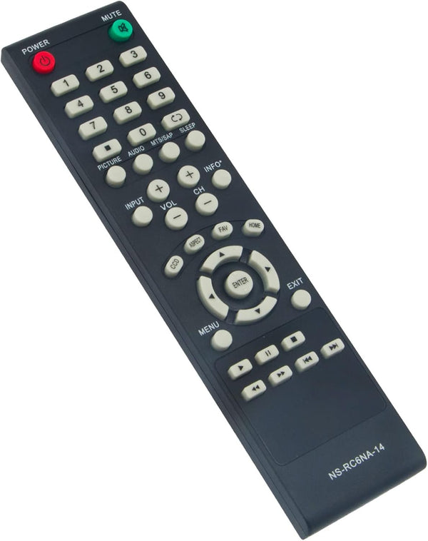 NS-RC6NA-14 Replacement Remote Control for Insignia LED TV NS-32D20SNA14, NS-24E40SNA14, 24-32 Inch