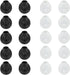 10 Pairs Earbud Covers Silicone Tips Replacement for Samsung Galaxy Note 5/7/S7/S6/S6 Edge Wireless Earbuds (Black &