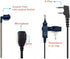 Covert Air Acoustic Tube Earpiece with Mic for Baofeng UV-5R Two Way Radio, Compatible with Walkie Talkies Brands
