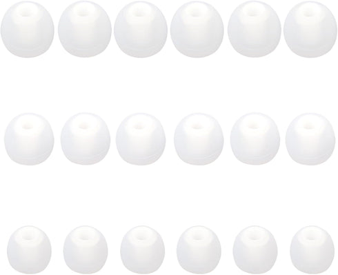 Silicone Earbud Replacement Tips, Fit for in-Ear Headphones (Inner Hole 3.8mm -5.1mm), 9 Pairs Earbud Covers
