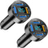 4 Ports USB Car Charger, 66W Super Fast Charging with QC 3.0, PD 20W, USB 2.4A Adapter, LED Voltmeter, Auto Cigarette