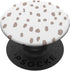 Minimal Neutral Tan White Dalmatian Pattern Boho Aesthetic PopSockets Standard PopGrip