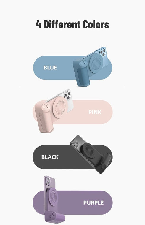 Yoidesu Magnetic Camera Handle Bluetooth Bracket, Phone Tripod Mount Smartphone Camera Grip Holder Stand, Bluetooth