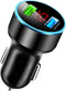66W Car Charger, Super Fast Charging 2 Ports USB Vehicle Charger, Quick Charge Adapter for Phones and Laptops