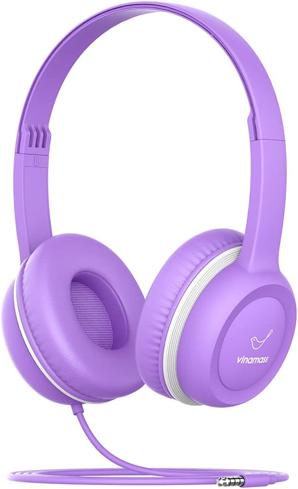 Kids Headphones, Wired Ear Headphones with Safe Volume Limiter 85dB, 3.5mm Jack Wired for Children/School