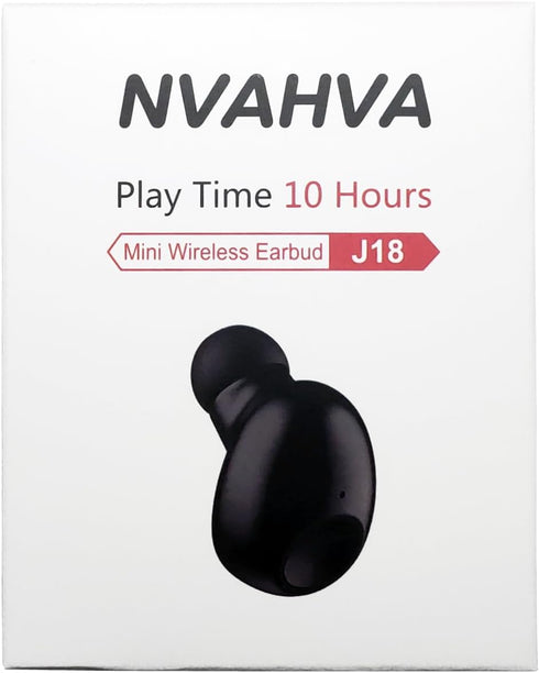 Single Bluetooth Earpiece, 10 Hrs Playtime, Wireless Headphone, Mini Bluetooth Headset Hands-Free Car Earphone, Cell