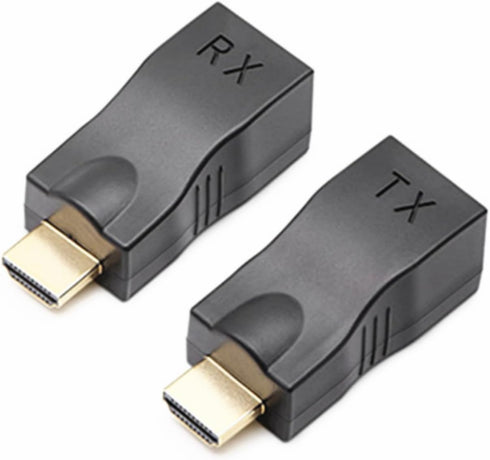 Replacement Ethernet RJ45 to HDMI Extender, 30m 4K30HZ Compatible for Computer, Laptop, Projector