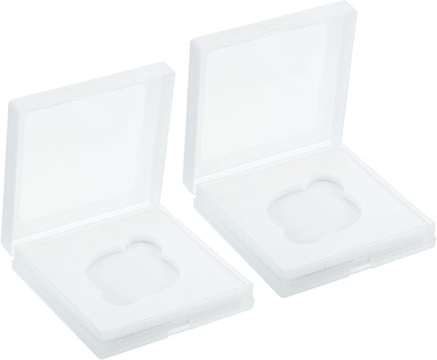 PATIKIL 46mm Lens Filter Case, 2pcs Portable Water Resistant Dustproof Plastic Box for Photography Filters