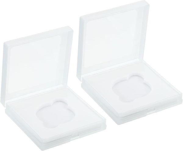 PATIKIL 46mm Lens Filter Case, 2pcs Portable Water Resistant Dustproof Plastic Box for Photography Filters