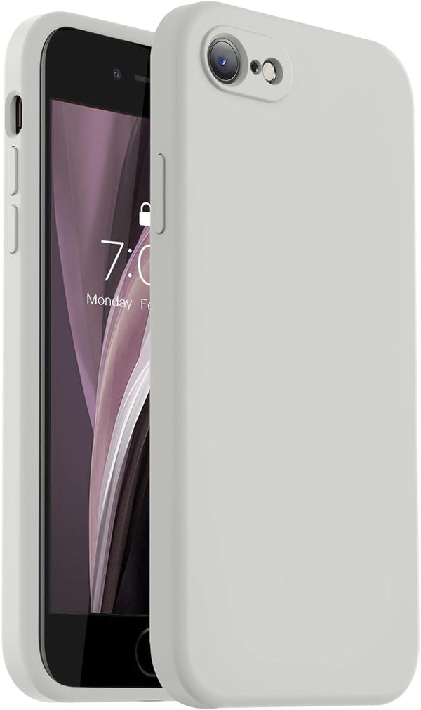 Vooii iPhone SE Case 2022/3rd/2020 & iPhone 8/7 - Upgraded Liquid Silicone, Square Edges, Camera Protection, Soft
