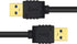 DTech 3 ft Black USB 3.0 Type A to A Male to Male High Speed Data Cable