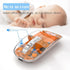 Transparent Wireless Mouse, Rechargeable Mute BT5.1/2.4G Bluetooth Mouse for Mac, iPad, Laptop, PC (Orange)