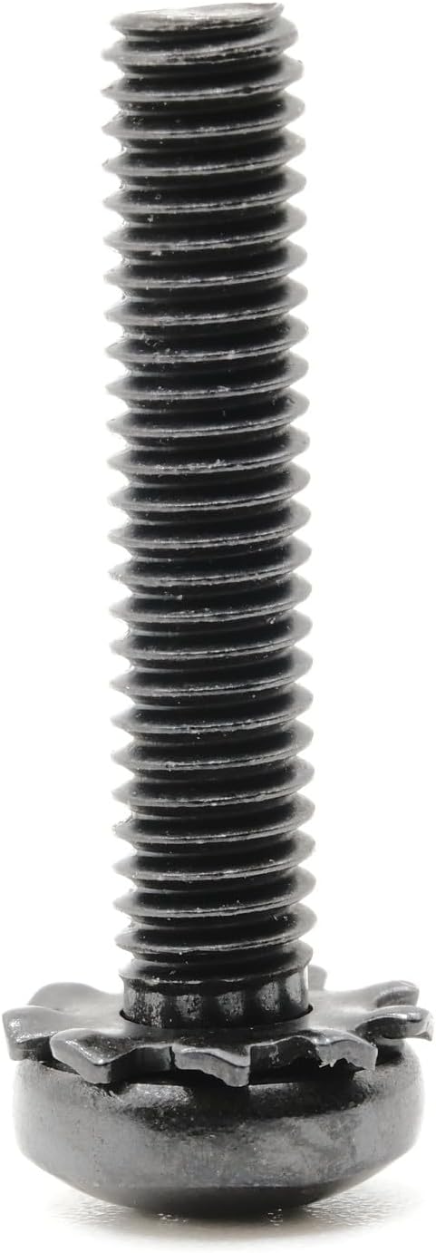 Replacement Screws - 1 Set of Metric Screws (Model RS-198358) Pan Head - Philips Drive - Black Plated (Pack of 8)