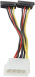 Nippon Labs POW-S6800-6IN 5.25 Male to SATA x 2 Internal DC Adaptor Cable