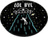 Lol Bye Alien Abduction Funny Minimal ET UFO Space Lover PopSockets Standard PopGrip
