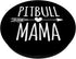 Pitbull Mama Love Pitbulls Black Background Cute Mom Gift PopSockets PopGrip for Phones & Tablets