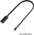 Bewinner 4-Pin PWM Fan Hub, 4-pin Male for CPU Fan Power Multi Splitter Connector Cable Adapter for 12V Fans