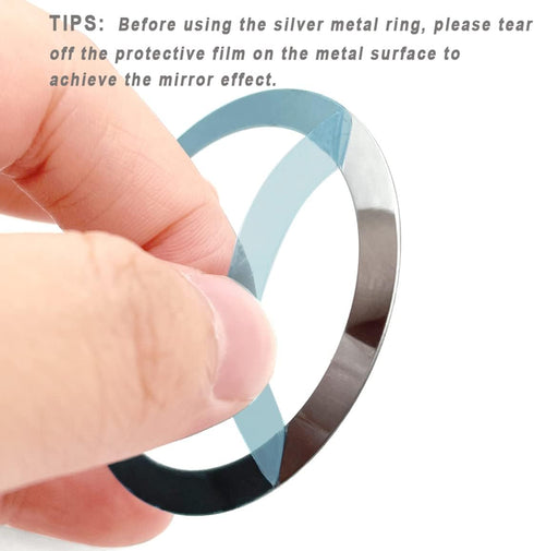 8 Pack Universal Metal Rings Sticker Compatible for Magsafe Wireless Charger iPhone 15 14 13 12 Pro Max