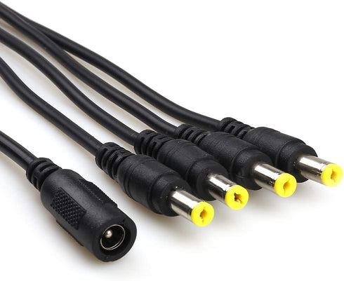 LEOU (26ft) 1 4 5.5mm 2.1mm Power Extension Cable for CCTV Surveillance Camera/IP Camra/DVR standalone/LED Light bar.