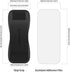 Sinjimoru Silicone Mobile Phone Grip with Stand, Secure iPhone Holder Strap for All Smartphones (Black)