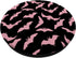 Retro Spooky Creepy Witch Bats Gothic Goth Black Pink PopSockets Standard PopGrip