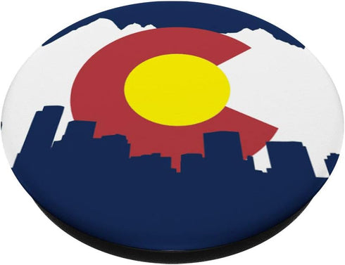 Cool Denver CO Flag Prize to Show Hometown Denver Pride PopSockets Swappable PopGrip