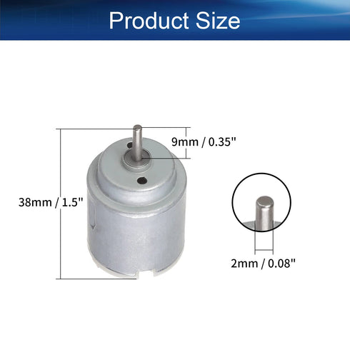 3V 14000RPM 2Pcs Fielect DC Motor Electric Motor Micro Motor Round Shaft for DIY Airplane RC Boat Toys Model DIY Hobby