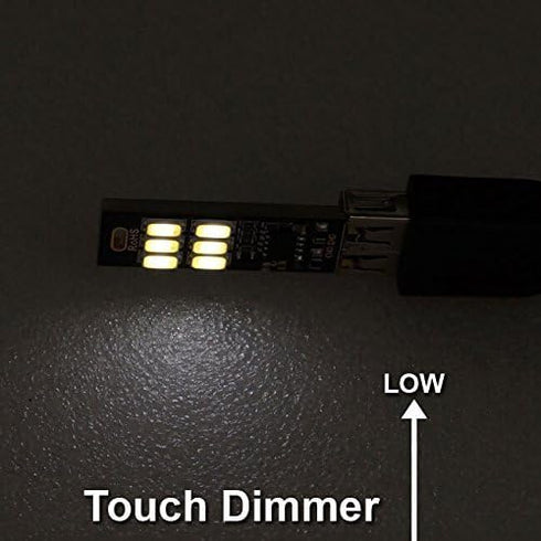 5pcs 6 Dimming Qty:5 Yitee LED Circuit Boards USB Light Keychain Super Bright LEDs Mini USB Light Lamp with Smart Touch