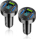 2Pcs Car Charger 66W Super Fast Charging with USB C & QC 3.0, Universal Quick Charge for 12-24V Car Lighter Plug