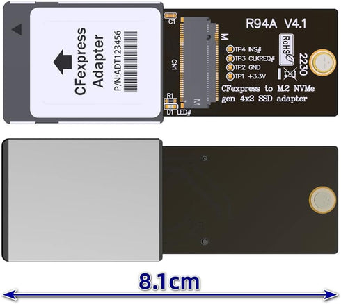 NFHK Type-B CF-Express to NVMe 2230 M.2 M-Key CH SN530 SSD Adapter for Xbox Series X&S PCIe4.0 Expansion
