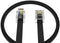 AmzDeals 2-Pack 7 Feet Black Telephone Cable, 6P4C RJ11 Male to Male, Pro Grade