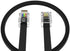 AmzDeals 2-Pack 7 Feet Black Telephone Cable, 6P4C RJ11 Male to Male, Pro Grade