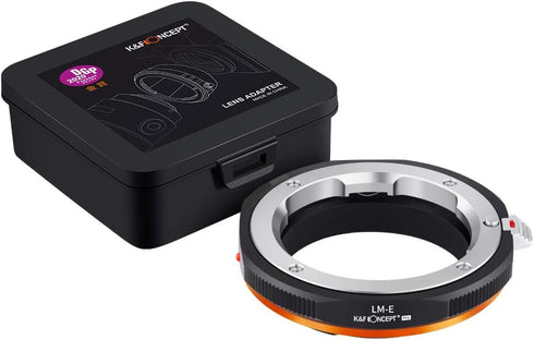 K&F Concept Lens Mount Adapter for Leica M Lens to Alpha Nex E-Mount Camera Body, Matting Varnish Design