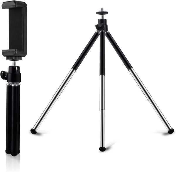 TIGAYAN Mini Tripod for Webcam and Phone, 12.4 inch Metal Extendable Webcam Stand