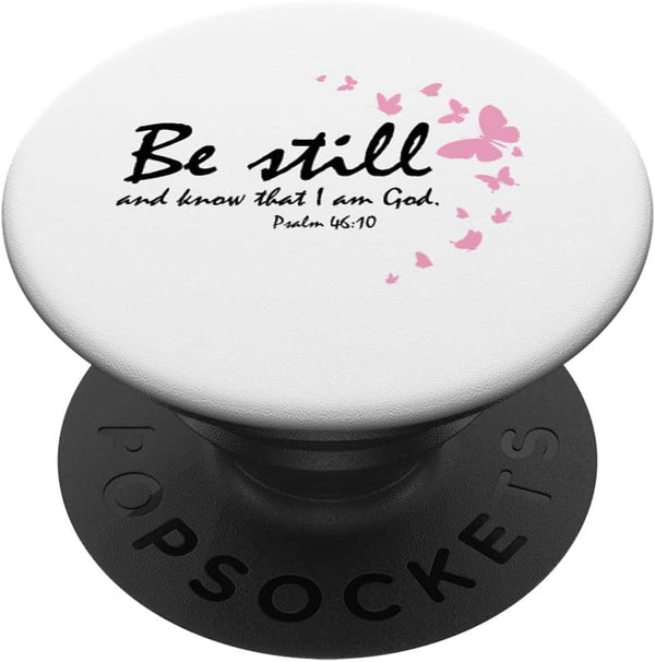Christian Religious Butterflies Bible Verses Sayings PopSockets Standard PopGrip for Women