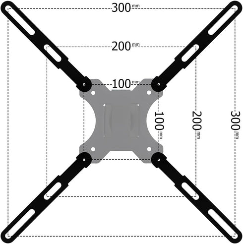 IFCASE 32 55 inch 200x200mm 400x400mm 300x300mm (1.0) Steel Adapter Bracket Convert for Screens to LCD LED TV VESA