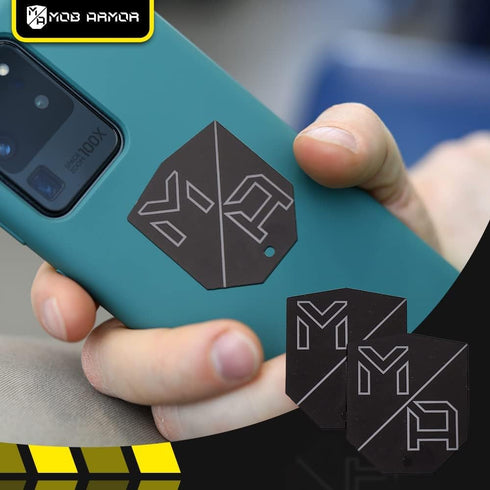 Mob Armor MobNetic Plate - Magnetic Phone Mounting Plate, 0.02inch Thick Metal, Compatible with iPhone & Android