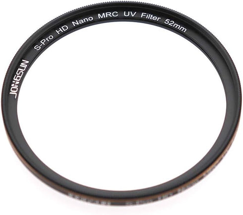 52mm UV Filter, S-Pro HD Nano MRC Camera Ultraviolet Protection Filter, Multicoated, Ultra-Slim, Lens Cloth Kit.